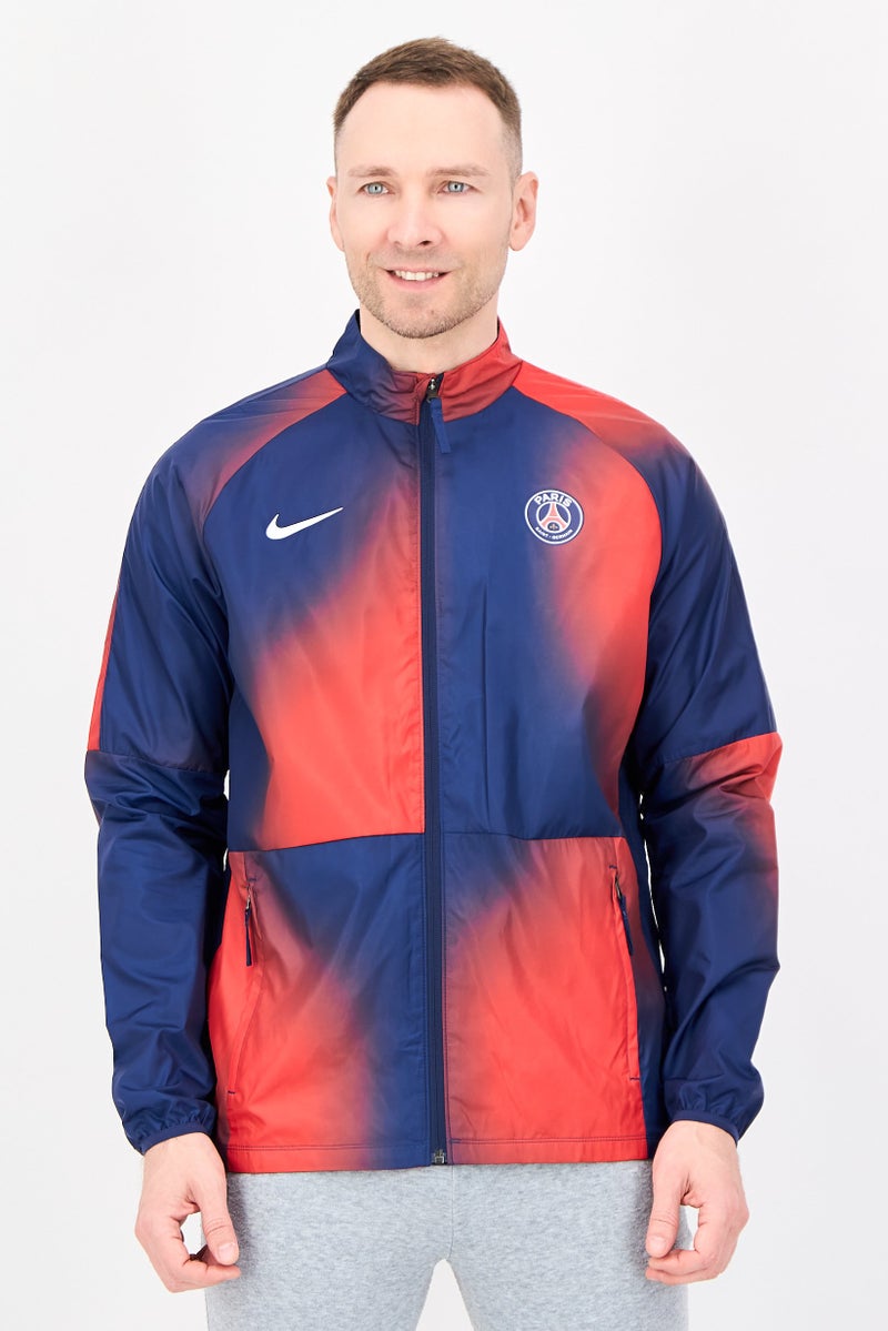 Nike x Paris Saint-German Repel Academy Men Sportswear Fit Long Sleeve Football Jacket, Multicolor - Image 1