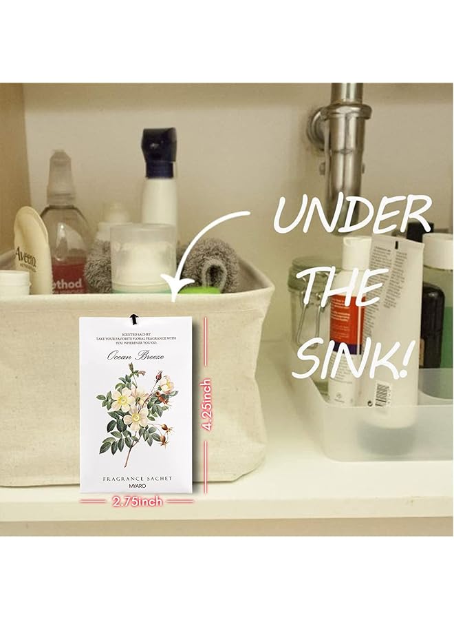 erorex Fragrance Bag Scented Sachets Bags 12 Packs Home Fragrance Sachet Wardrobe Fresheners For Drawers And Closets Long Lasting Aroma Bag For Car Air Freshener Drawer Deodorizers Fresh Scents Ocean - Image 3