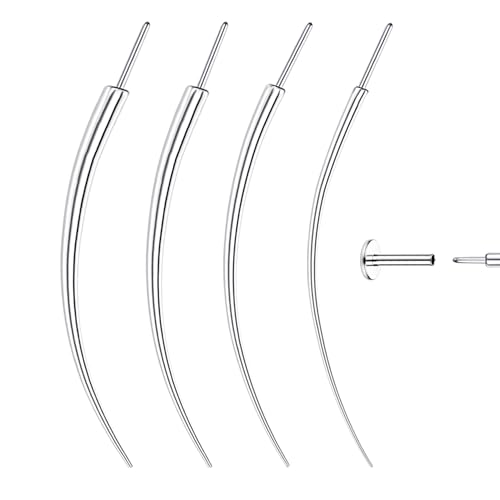 GEMQUEEN Piercing Taper Insertion Tool Set - Flat Back Earrings Applicator Tool 14G 16G 18G 20G Stainless Steel Threadless Insertion Pin Assistant Tool Body Piercing Kit for Ear Nose Lip Eyebrow - Image 1