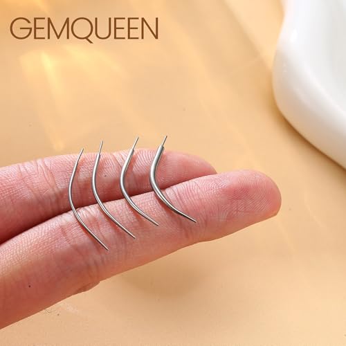 GEMQUEEN Piercing Taper Insertion Tool Set - Flat Back Earrings Applicator Tool 14G 16G 18G 20G Stainless Steel Threadless Insertion Pin Assistant Tool Body Piercing Kit for Ear Nose Lip Eyebrow - Image 4