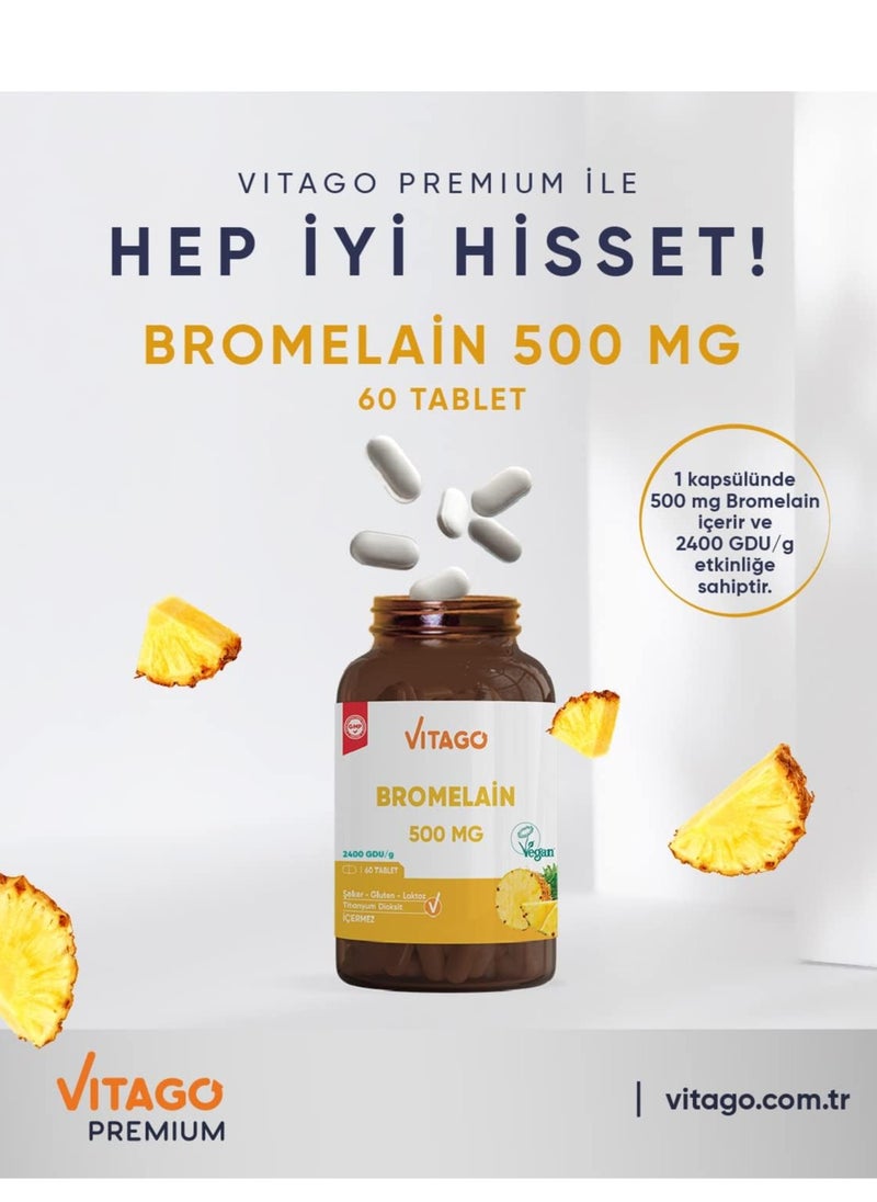 Vitago Premium Bromelain 60 Tablets 500 mg - pzsku/ZD9451CBD90C45BE8CCEDZ/45/_/1732957072/c3a15de9-7a0c-48f8-a74b-f473788ce079