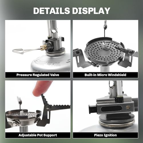 Fire-Maple Greenpeak 2 Backpacking & Camping Stove with Micro Regulated Valve - Ultralight, Compact, Isobutane-Powered Cooking Gear for Hiking, Trekking, Hunting & Emergency Use - Image 3