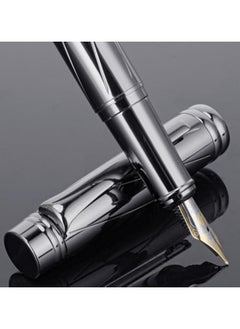 CMGTYYD Fountain Pen Set, Metal Fountain Pens, Fine Nib Luxury Fountain Pens, Fancy Fountain Pen Set, with12 3.4mm Ink Cartridges and Converter, Smooth Writing for Journaling Office School Supplies  - Image 5