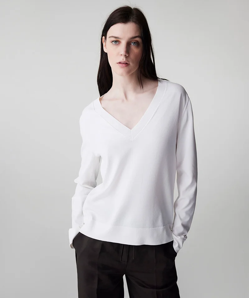Ipekyol V-Neck Basic Knit Top