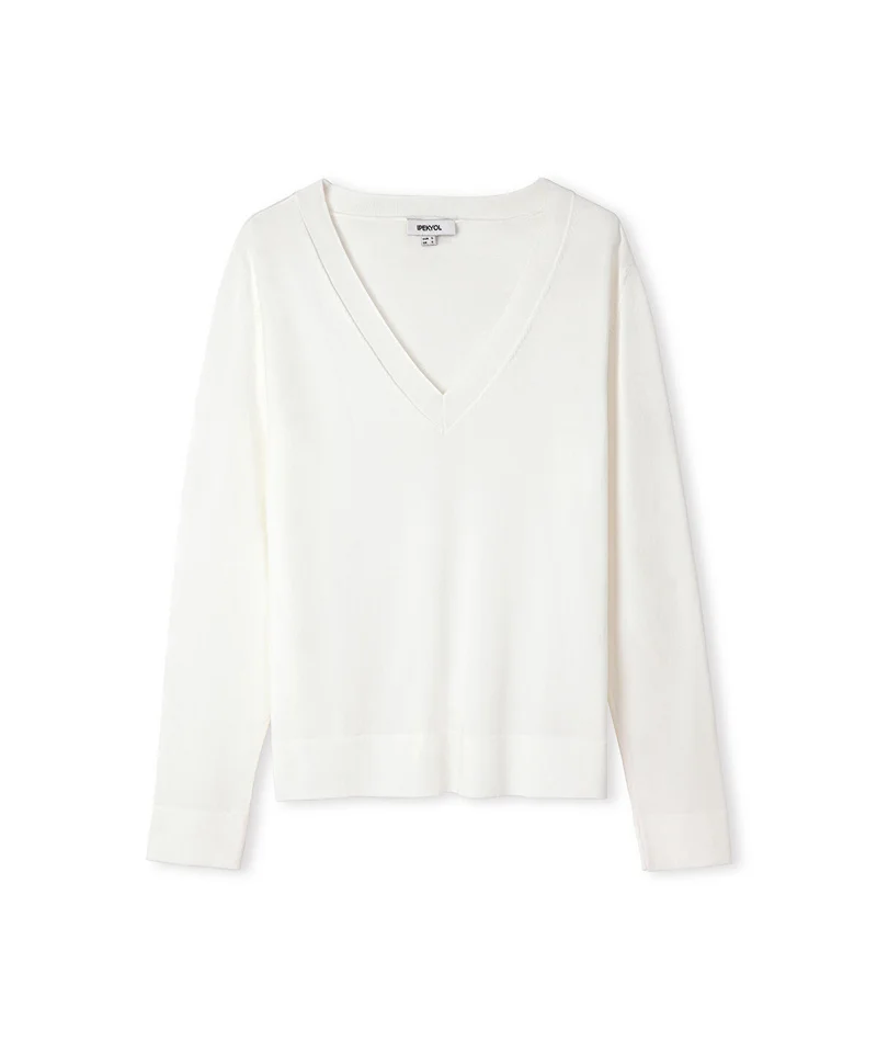 Ipekyol  V-Neck Basic Knit Top for Women | Best Price UAE