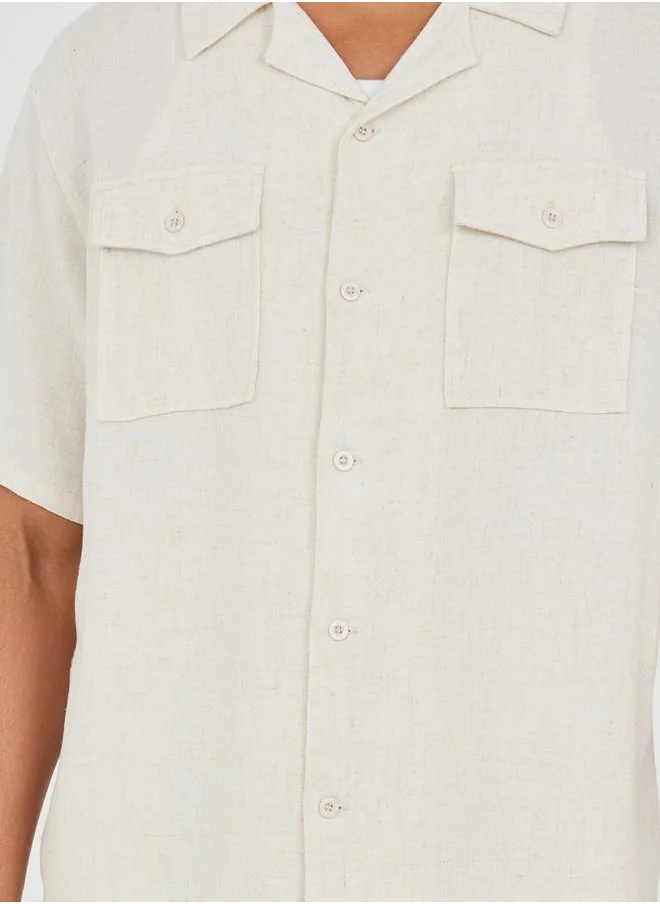 ستايلي Premium Linen Relaxed Fit Shirt