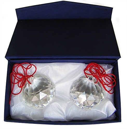 Amlong Crystal 50mm Clear Suncatcher Crystal Ball Prisms Feng Shui X 2Pcs with Gift Box - Image 2