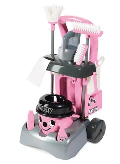 Deluxe Hetty Cleaning Trolley: Pink Trolley With A Working Hand Vacuum And Accessories. For Children Aged 3+