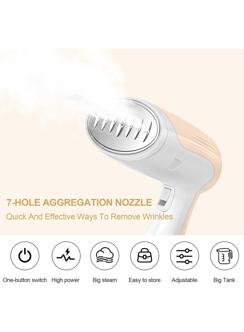 آر إيه أف مكواة بخار محمولة للملابس بقوة 1500 وات وخزان مياه قابل للفصل سعة 300 مل ومكواة بخار محمولة وتسخين سريع وإخراج بخار مستمر ومضادة للتنقيط ومناسبة للسفر - Image 5