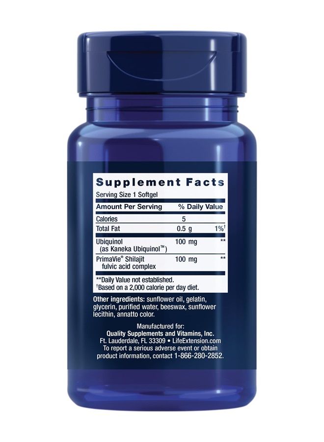 Life Extension سوبر يوبكوينول CoQ10 100 ملغ مع دعم ميتوكوندري معزز – مكمل إنزيم Q10 لصحة القلب والدماغ ودعم الطاقة – خالي من الغلوتين، غير معدّل وراثيًا – 30 كبسولة لينة - Image 2