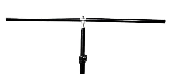 SHOPEE حامل خلفية على شكل حرف T للسطح 30.7 بوصة عرض 48 بوصة - حامل ضوء مثبت على المكتب يوفر المساحة لخلفية تصوير ورقية مع 3 مشابك قابلة للتعديل - Image 4