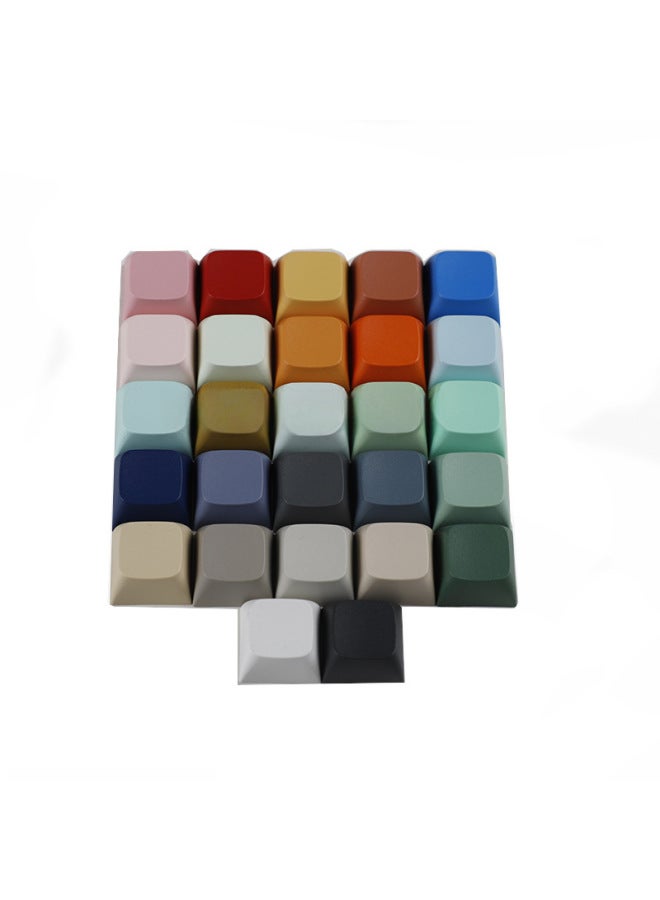 XDA2 High Multi-color Ball Cap Pbt Material MX Cross Chrysanthemum 1u Small Key Position 1.7mm Thick Mechanical Keyboard Key Cap-Color:xda2 Yellow 1u Keycap * 1