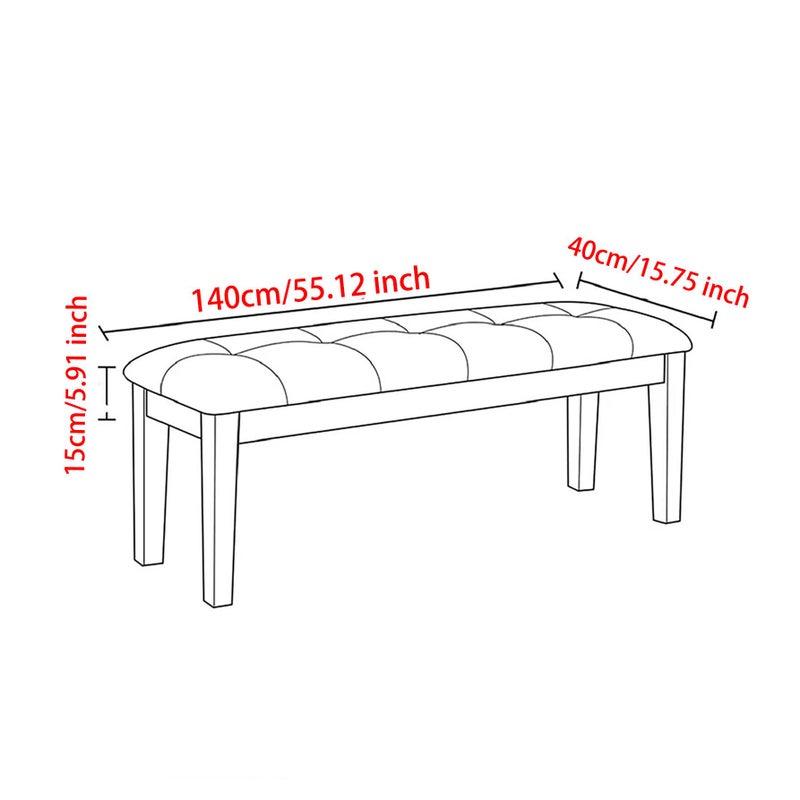 Stretchable Printed Bench Cover Dust Proof Modern Home Decor Machine Washable CDT Dashuye - Image 3