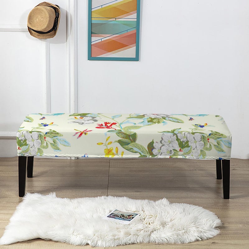Stretchable Printed Bench Cover Dust Proof Modern Home Decor Machine Washable CDT Dashuye - Image 4