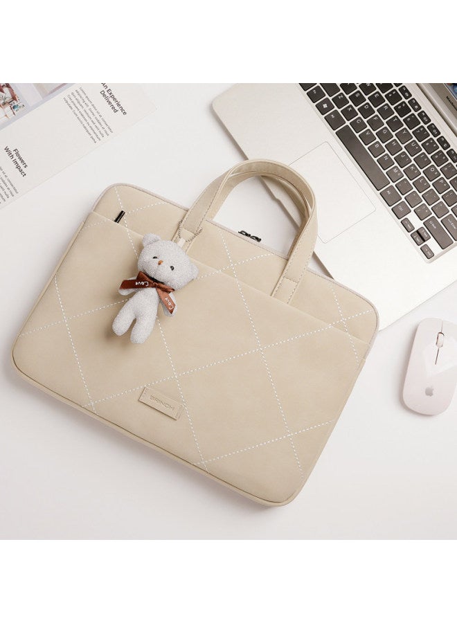 Brinch Laptop Bag For Women, 15.6-inch Business Commute Simple Style Suitable For Apple Huawei Laptops - Image 2