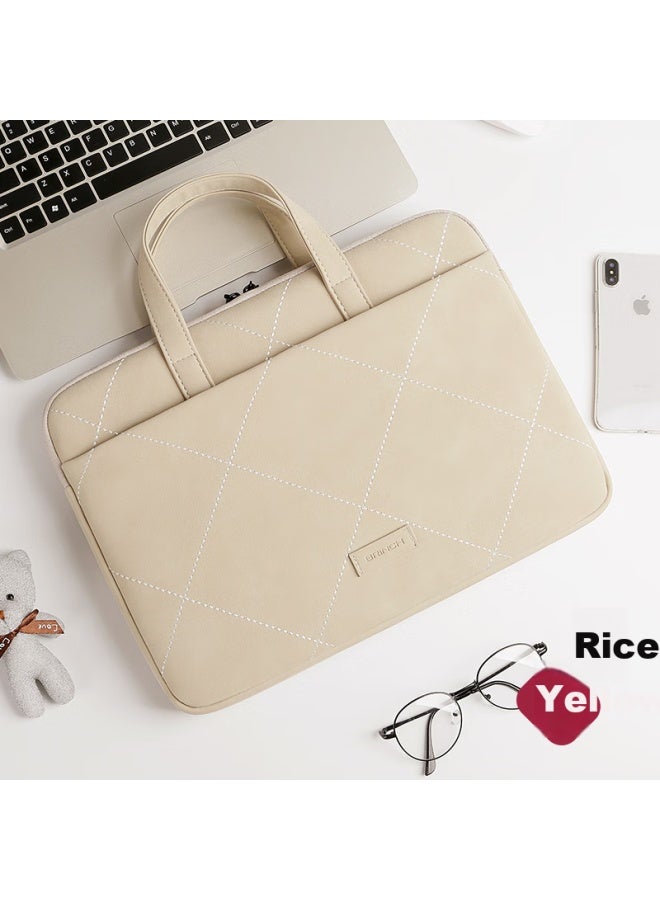 Brinch Laptop Bag For Women, 15.6-inch Business Commute Simple Style Suitable For Apple Huawei Laptops - Image 1