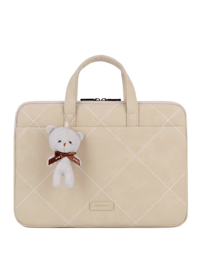 Brinch Laptop Bag For Women, 15.6-inch Business Commute Simple Style Suitable For Apple Huawei Laptops - Image 4