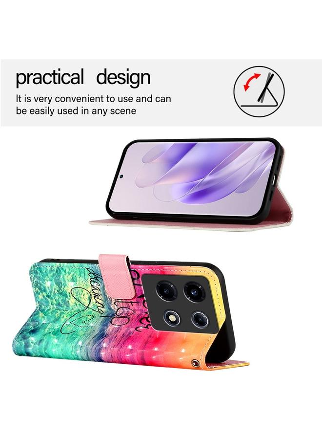 Zaboon Case For Infinix Note 30 VIP 3D Painting Horizontal Flip Leather Phone Case - Image 3