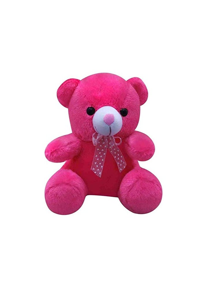 Generic Plush Teddy Bear, 30 Cm, Dark Pink Color - A Beautiful Gift For Girls And Women  - Image 1