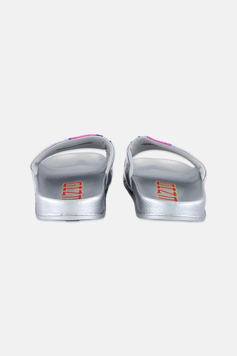 Gremlins Kids Girl Graphic Print Slip On Slippers, Grey  - Image 2