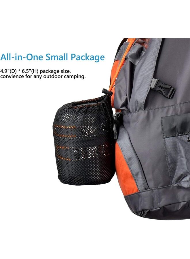 Camping Cookware Kit, Camp Dishes Camping Cooking Utensils?Portable Aluminum Pot Pan Kettle, Bowl Spoon Kit, Lightweight Outdoor Cooking Set for Hiking Picnic - Image 5