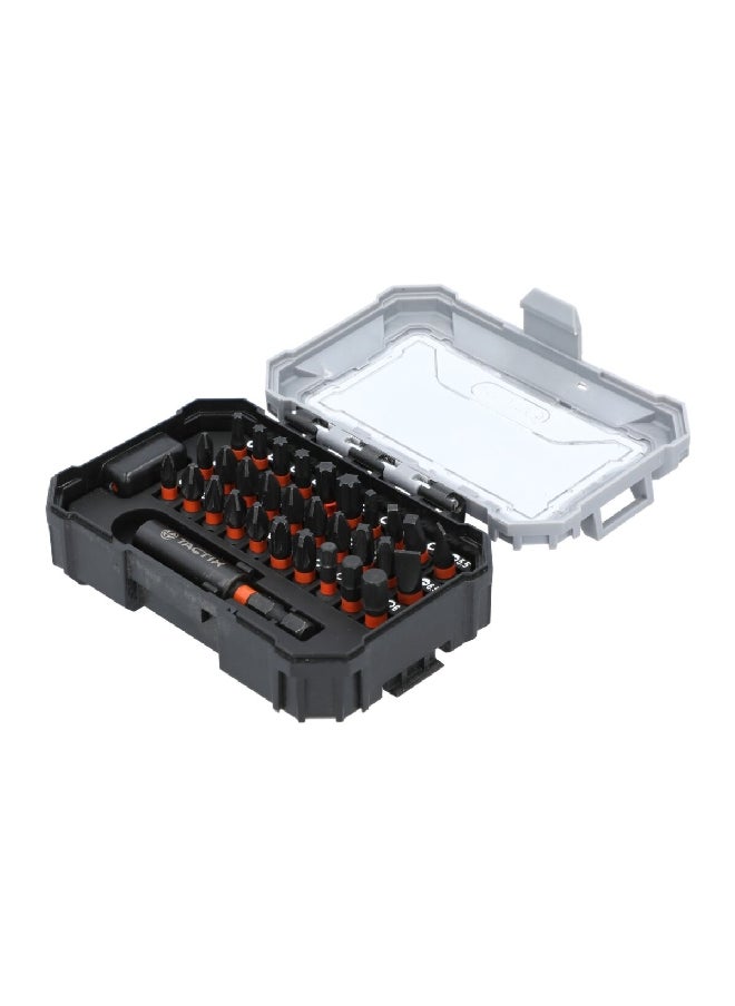 Tactix 31-Piece Heavy Duty Break-Resistant Impact Bit Set with Storage Case Black and Orange 455831P  - Image 4