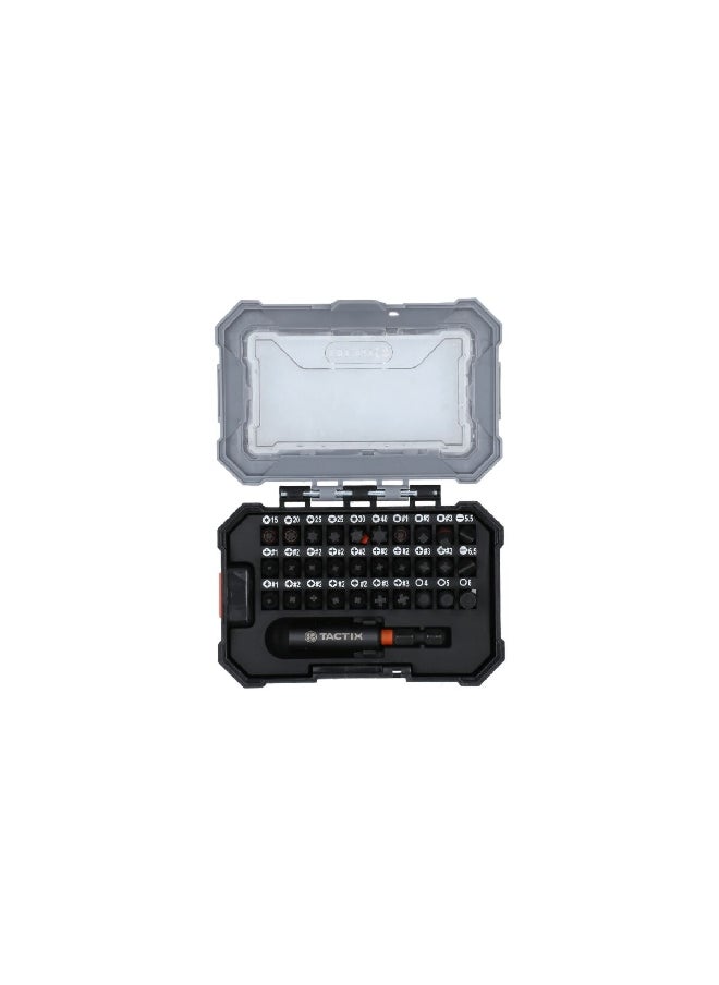 Tactix 31-Piece Heavy Duty Break-Resistant Impact Bit Set with Storage Case Black and Orange 455831P  - Image 2