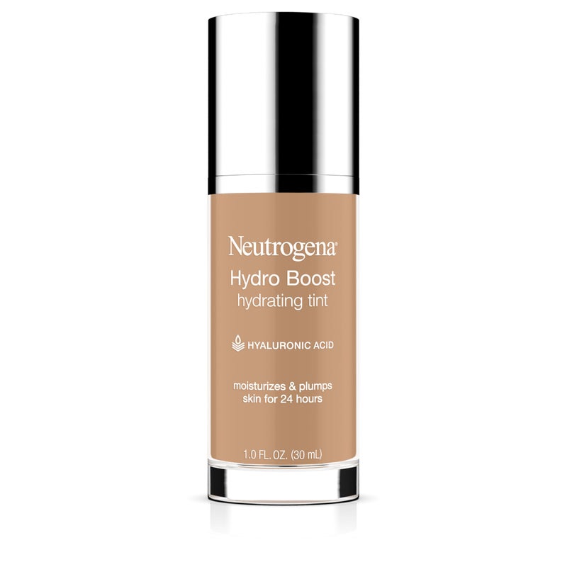 Neutrogena Hydro Boost Hydrating Tint Foundation Makeup for Dry Skin, with Hyaluronic Acid, Lightweight Oil-Free Water Gel, Non-Comedogenic, 60 Natural Beige 1.0 fl. oz - Image 1