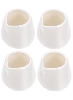 Excefore Mini Creamer Jugs, 4pcs Ceramic Sauce Cups Milk Creamer Pitcher Serving Creamer Jugs Without Handle for Milk Coffee  - Image 1
