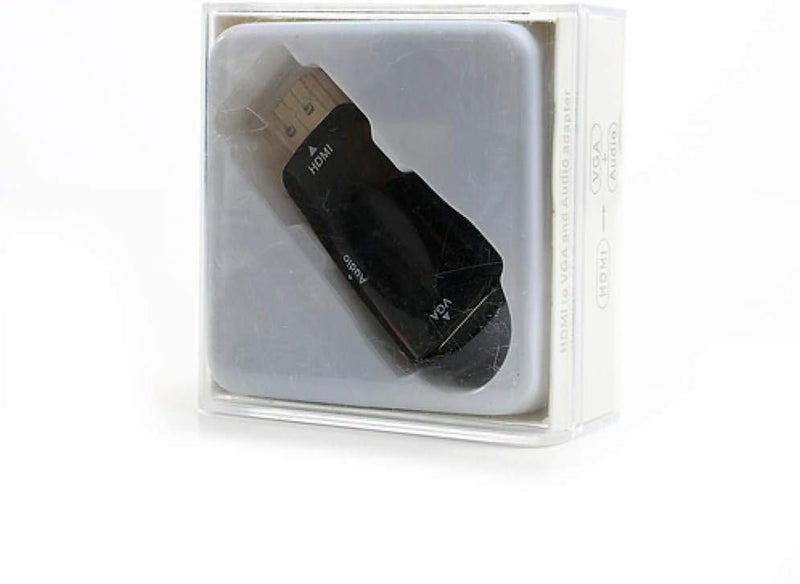 محول فيديو أسود من HDMI ذكر إلى VGA أنثى مع مخرج صوت وكابل صوت - Image 5