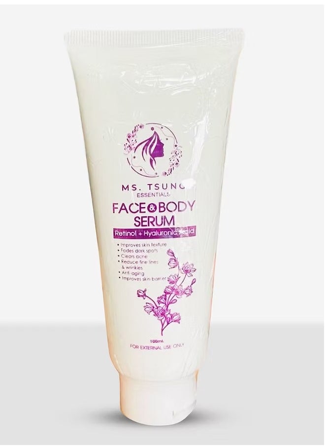 Ms Tsung Essentials Face & Body Serum Lotion Retinol + Hyaluronic Acid 100ml 