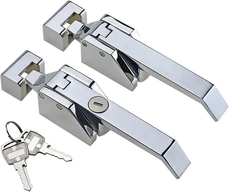 Zinc Alloy Soundproof Oven Door Handle Lever Lock No Lock Cylinder 1Pcs - Image 3