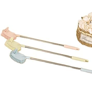 Abhaymart Double Hockey Shape Toilet Cleaner Brush with Holder Stand, Toilet Cleaning Brush for Western and Indian Toilet, Bathroom Brush for Toilet Cleaning (Multi-Color, Pack of 1) - Image 2