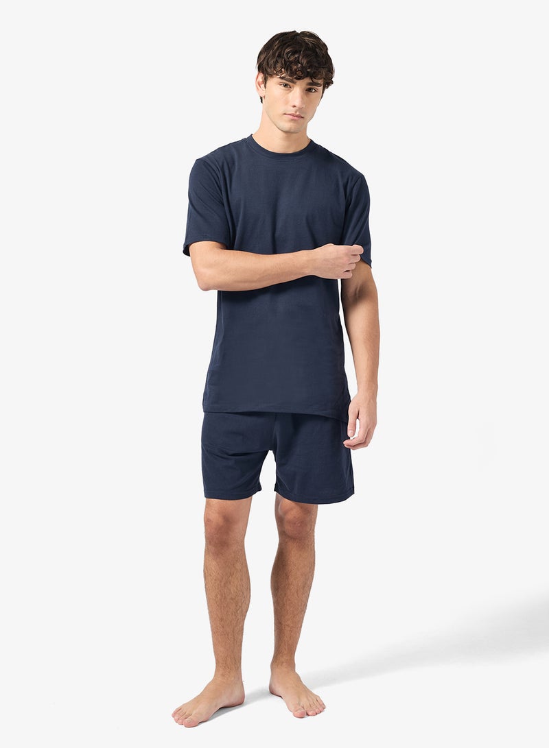 سفنتي فايف طقم بيجامة تيشيرت وشورت - Image 1