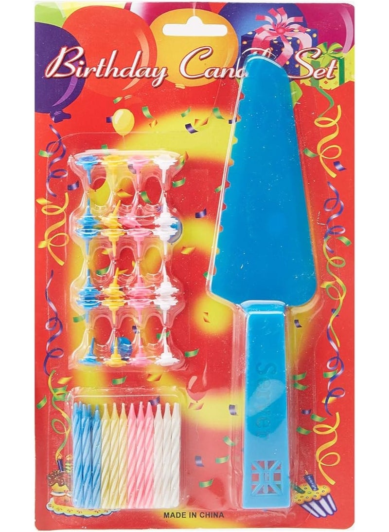 سارفا مجموعة شمعة عيد ميلاد مع حامل كعكة مكونة من 24 قطعة - Image 4