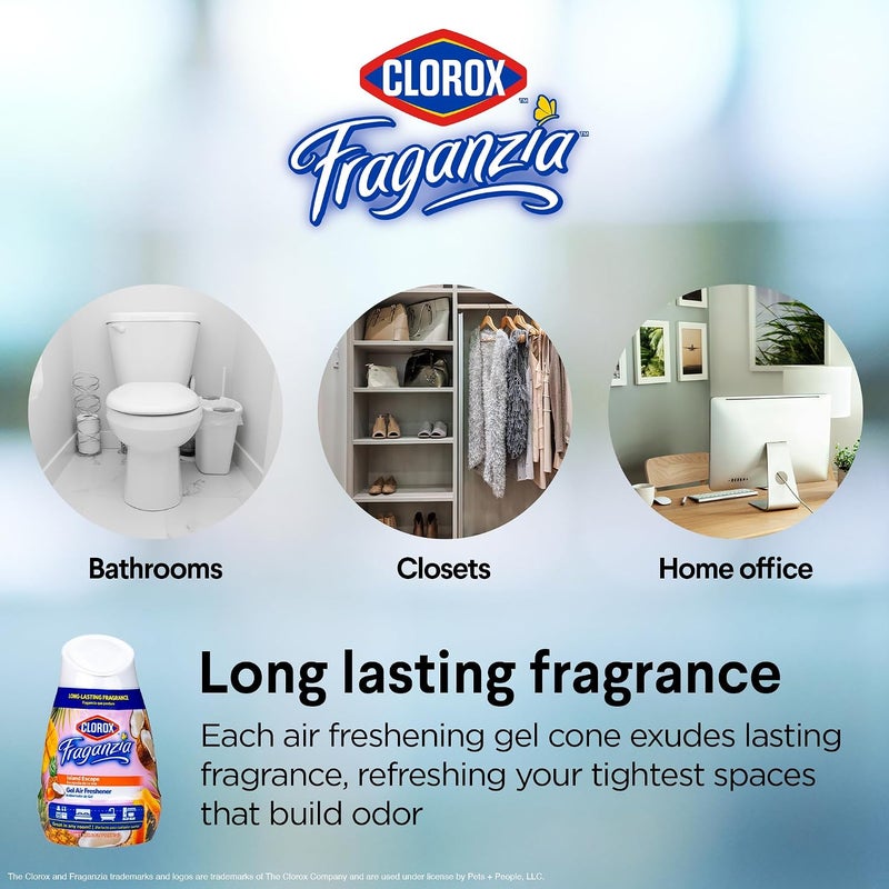 Clorox Fraganzia Gel Air Freshener Cone - Hawaiian Escape Scent, 6oz - Image 4