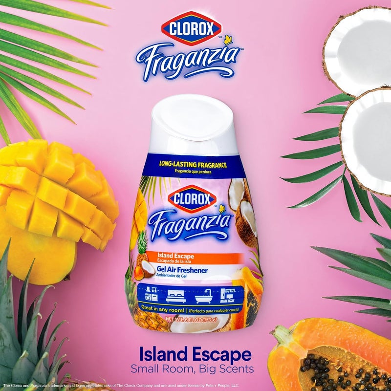 Clorox Fraganzia Gel Air Freshener Cone - Hawaiian Escape Scent, 6oz - Image 2