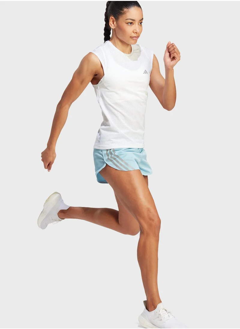 Adidas Run Icons 3-Stripes Low Carbon Running Shorts