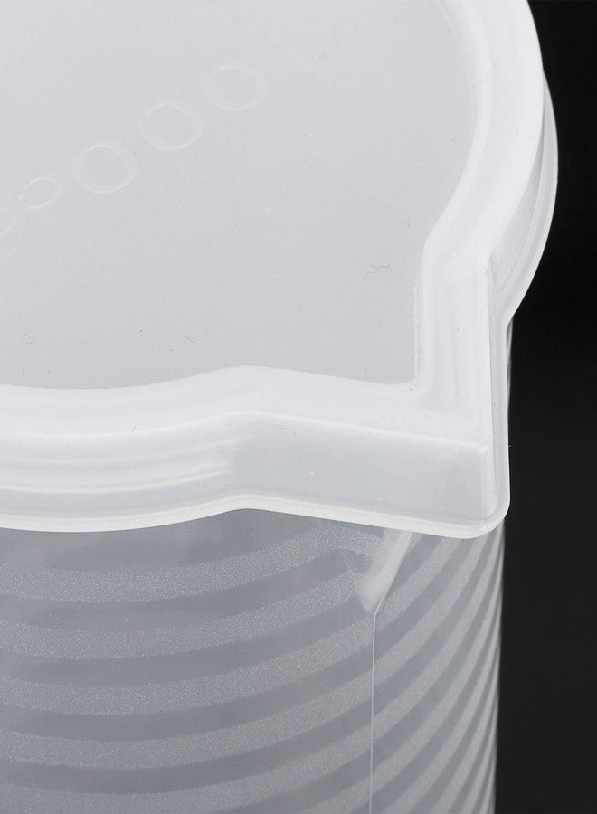 إستنك كوب قياس بغطاء، سعة كبيرة، مصنوع من مادة البولي بروبيلين الآمنة غذائياً، كوب قياس للخبز بمقبض ثابت بزاوية، ملحقات للمطبخ والطبخ والمعجنات والخبز (1000 مل) - Image 5