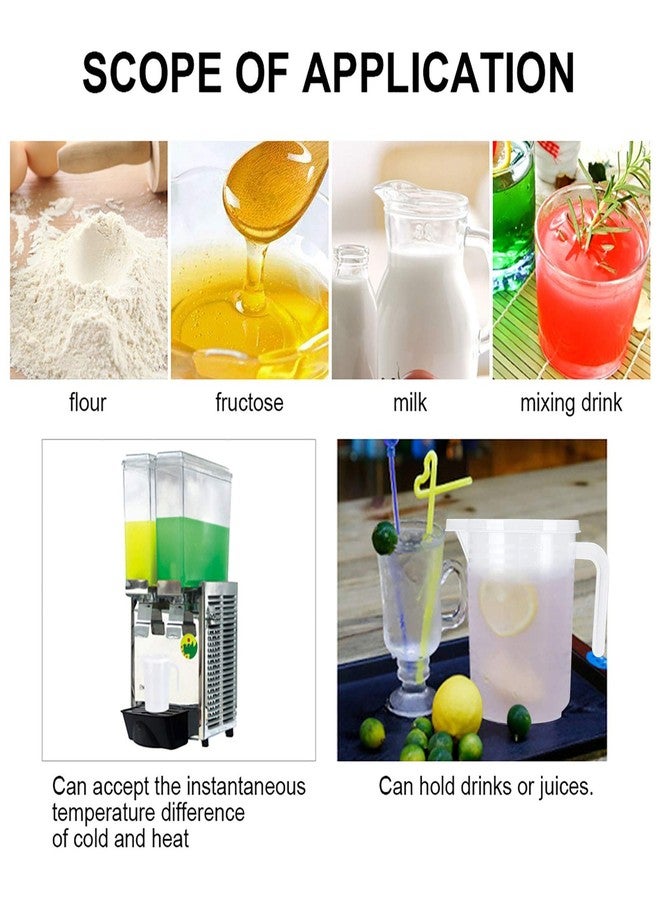 إستنك كوب قياس بغطاء، سعة كبيرة، مصنوع من مادة البولي بروبيلين الآمنة غذائياً، كوب قياس للخبز بمقبض ثابت بزاوية، ملحقات للمطبخ والطبخ والمعجنات والخبز (1000 مل) - Image 3