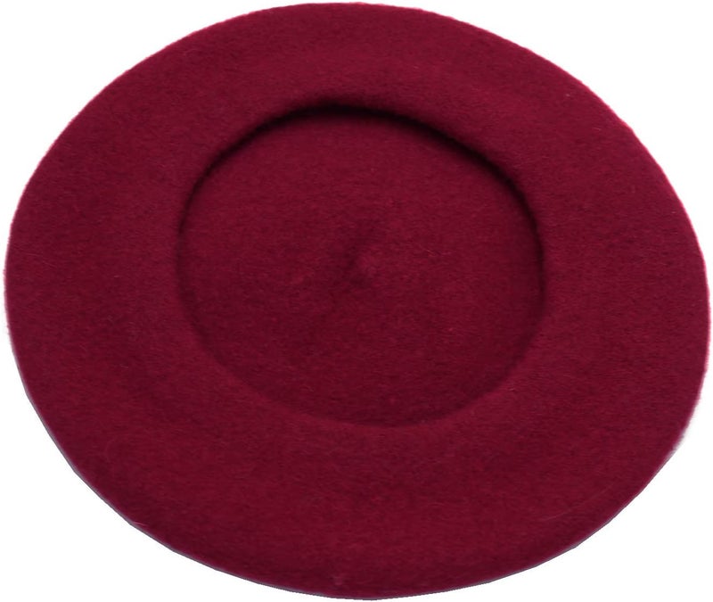 Wheebo Wool Beret Hat,Solid Color French Style Winter Warm Cap for Women Girls Lady - Image 4