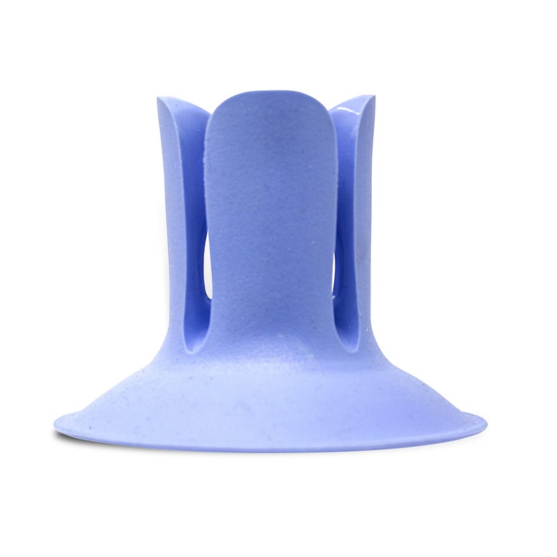 RADIUS The DOC ToothbrushRazor Holder Assorted Colors 1 Count 100 Recyclable Dishwasher Safe BPA Free Suction Holder Blue