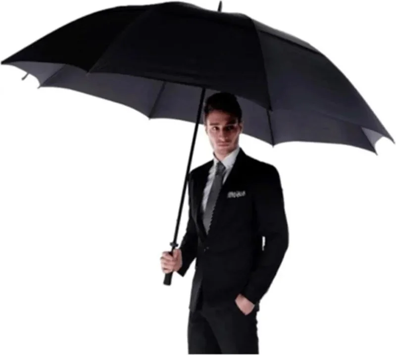اس واي جي Raincoat Gift Rubenis 8 Wire Automatic Protocol Umbrella Jumbo Wind Release System with Water Repellent Cover RBNS01
