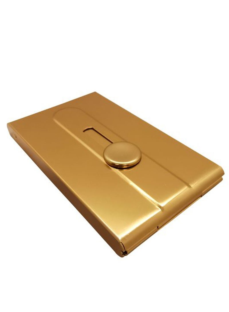 NIBEMINENT Business Pocket ID Card Holder Gold - Image 1