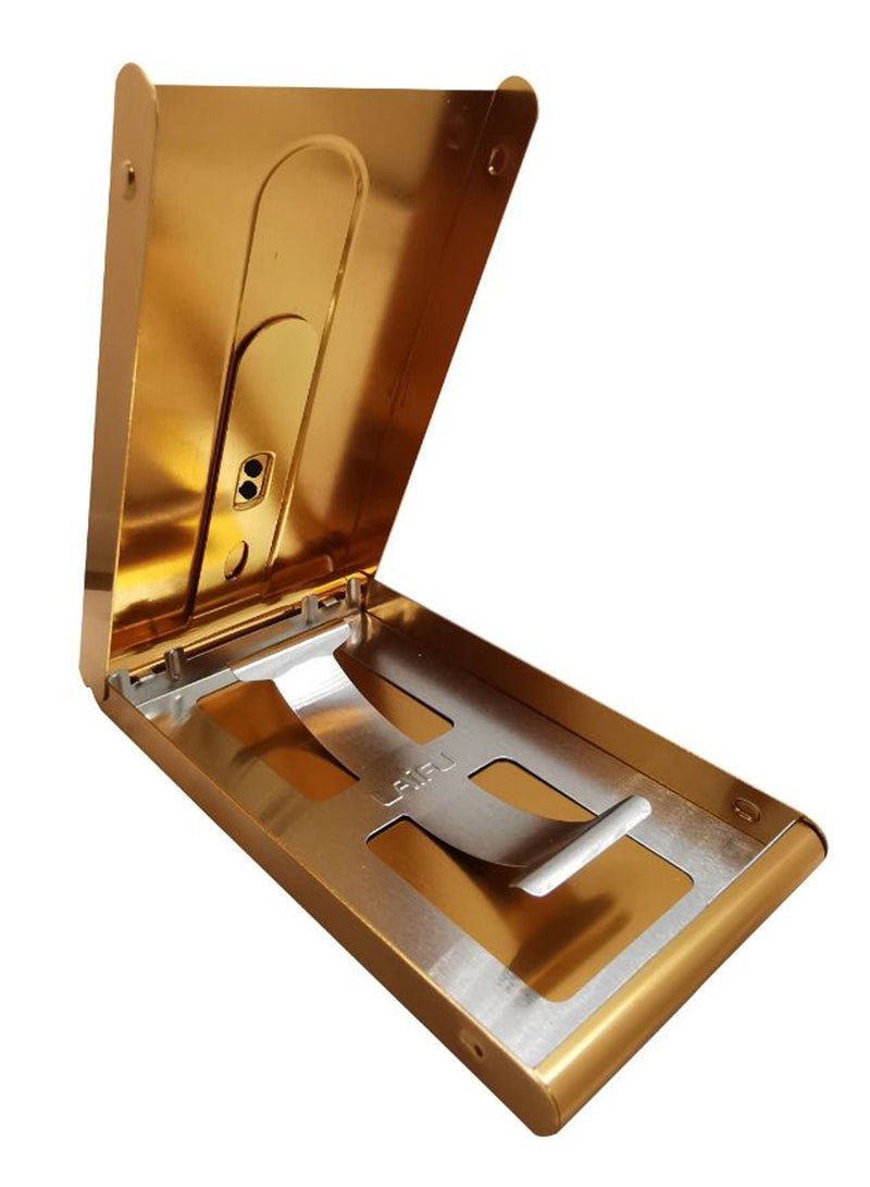 NIBEMINENT Business Pocket ID Card Holder Gold - Image 2