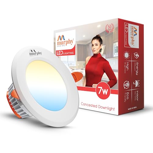 Murphy 7W VIVO 3-in-1 Round LED Conceal Panel Light | Color Changing (Cool White/Warm White/Natural White) – Suited for 3-inch Concealed Box – Pack of 1 - Image 1