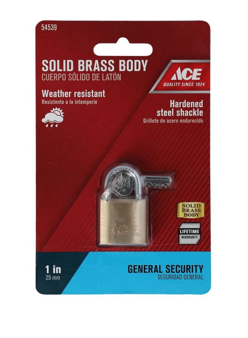 ACE Padlock Pin Brass Ace