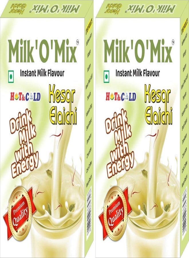 Milk'O'Mix Kesar Elaichi Milk Flavour Drink With Energy Box - 150g Each (Pack Of 2)