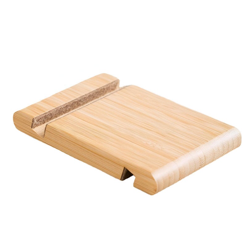 Dual Face Wood - Reversible, double-sided wooden phone stand designed for on-the-go use, bedside tables, and office desks. Supports portrait and landscape orientations with a secure grip. - Image 1