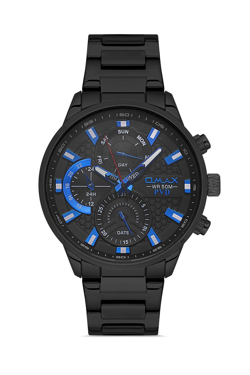 OMAX Men's Wrist-Watch | Analog | Stainless Steel Band | Elegant Design - Image 1